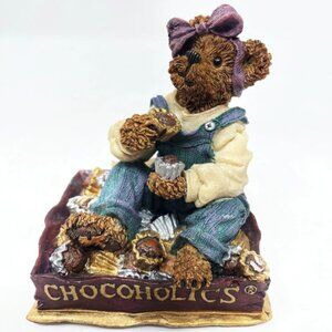 Boyds The Bearstone Collection Fannie Sweetcheeks... Never Enough Figurine